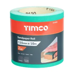 Alternative view of Sandpaper Roll 120 Grit Green - 115mm x 10m