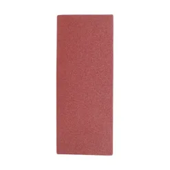 1/3 Sanding Sheets 80 Grit Red Unpunched - 93 x 230mm