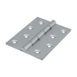 Double Stainless Steel Washered Brass Hinges Satin Chrome - 102 x 75