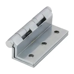 Cranked Ball Race Brass Hinges Polished Chrome - 64 x 55