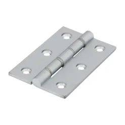 Double Stainless Steel Washered Brass Hinges Satin Chrome - 76 x 50