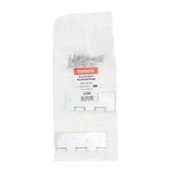 Alternative view of Double Washered Brass Hinges Satin Chrome - 102 x 67