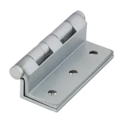 Cranked Ball Race Brass Hinges Satin Chrome - 64 x 55