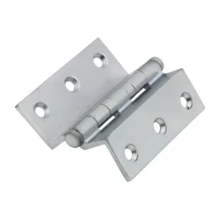 Alternative view of Cranked Ball Race Brass Hinges Satin Chrome - 64 x 55