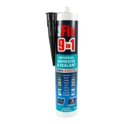9 In 1 Universal Adhesive & Sealant Black - 290ml