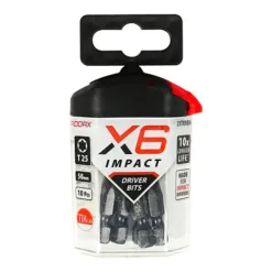 Alternative view of X6 Impact TX Drive Driver Bit - TX25 x 50