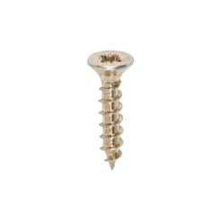 Solo Countersunk Gold Woodscrews - 3.0 x 15