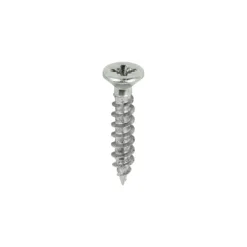 Classic Multi-Purpose Reduced Head Countersunk Nickel Piano Hinge Woodscrews - 3.0 x 16