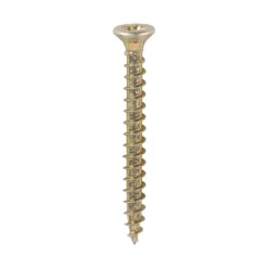 Solo Countersunk Gold Woodscrews - 3.0 x 30