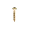 Classic Multi-Purpose Pan Head Gold Woodscrews - 3.5 x 12