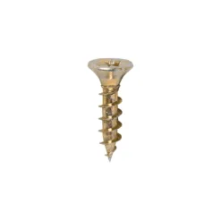 Solo Countersunk Gold Woodscrews - 3.5 x 15