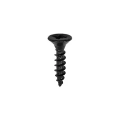 Classic Multi-Purpose Countersunk Black Woodscrews - 3.5 x 16