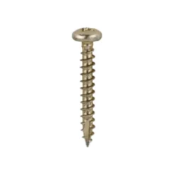 Classic Multi-Purpose Pan Head Gold Woodscrews - 3.5 x 25