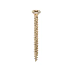 Solo Countersunk Gold Woodscrews - 3.5 x 40