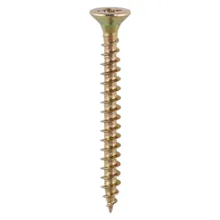 Solo Countersunk Gold Woodscrews - 3.5 x 50