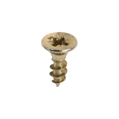 Classic Multi-Purpose Countersunk Gold Woodscrews - 4.0 x 12