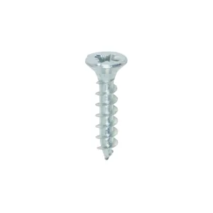 Solo Countersunk Silver Woodscrews - 4.0 x 20
