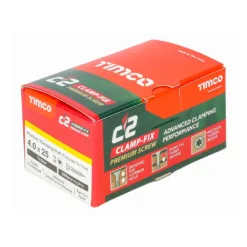 Alternative view of C2 Clamp-Fix Multi-Purpose Premium Countersunk Gold Woodscrews - 4.0 x 25