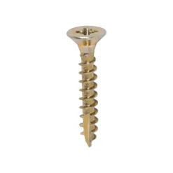 Classic Multi-Purpose Countersunk Gold Woodscrews - 4.0 x 25