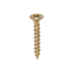 Solo Countersunk Gold Woodscrews - 4.0 x 25
