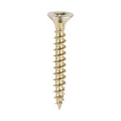 Classic Multi-Purpose Countersunk Gold Woodscrews - 4.0 x 30