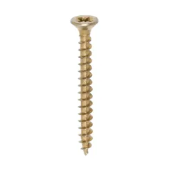 Alternative view of Solo Countersunk Gold Woodscrews - 4.0 x 40