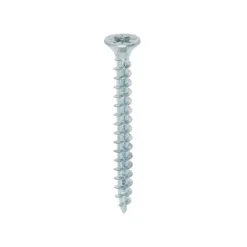 Solo Countersunk Silver Woodscrews - 4.0 x 40