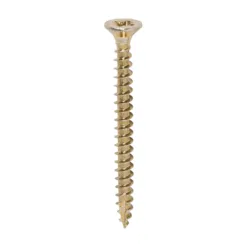 Classic Multi-Purpose Countersunk Gold Woodscrews - 4.0 x 45