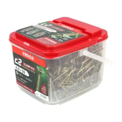 Alternative view of C2 Clamp-Fix Multi-Purpose Premium Countersunk Gold Woodscrews - 4.0 x 50