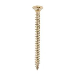 Classic Multi-Purpose Countersunk Gold Woodscrews - 4.0 x 50