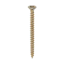 Solo Countersunk Gold Woodscrews - 4.0 x 50