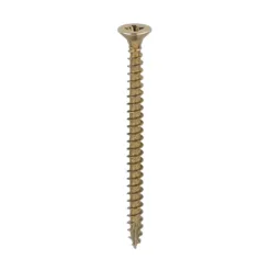 Classic Multi-Purpose Countersunk Gold Woodscrews - 4.0 x 55