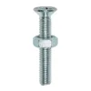 Machine Countersunk Screws & Hex Nut Silver - M4 x 25