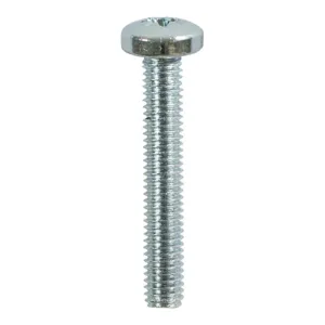 Machine Pan Head Silver Screws - M4 x 80