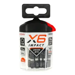 Alternative view of X6 Impact TX Drive Driver Bit - TX40 x 25