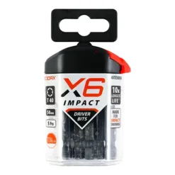 Alternative view of X6 Impact TX Drive Driver Bit - TX40 x 50