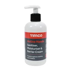 Active Hands Barrier Cream Sanitiser Moisturising and Antibacterial Skin Shield Protection - 200ml