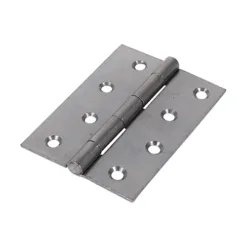 Butt Hinges Fixed Pin (1838) Steel Self Colour - 100 x 70
