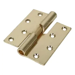 Rising Butt Hinges Right Hand Steel Electro Brass - 100 x 86
