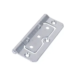 Hurlinge Hinges Fixed Pin (104) Steel Silver - 101 x 66