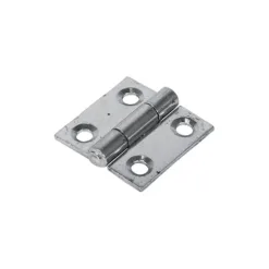 Butt Hinges Fixed Pin (1838) Steel Silver - 25 x 25