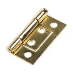 Flush Hinges (105) Steel Electro Brass - 38 x 28