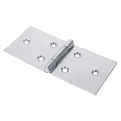 Backflap Hinges Uncranked Knuckle (404) Steel Silver - 65 x 147