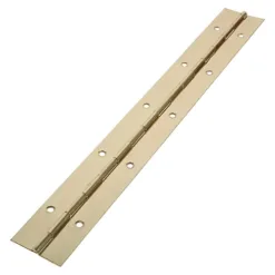 Piano Hinges Steel Electro Brass - 1800 x 38
