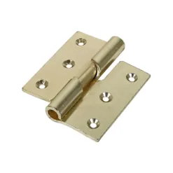 Rising Butt Hinges Right Hand Steel Electro Brass - 75 x 72