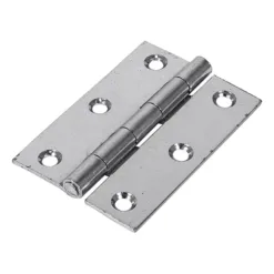 Butt Hinges Fixed Pin (1838) Steel Silver - 63 x 44