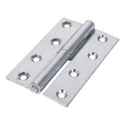 Lift Off Hinges (457) Left Hand Steel Silver - 101 x 63