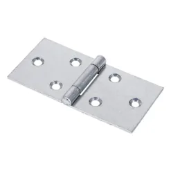 Backflap Hinges Uncranked Knuckle (404) Steel Silver - 50 x 106