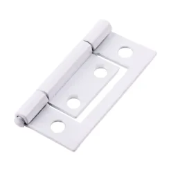Flush Hinges (105) Steel White - 50 x 38.5
