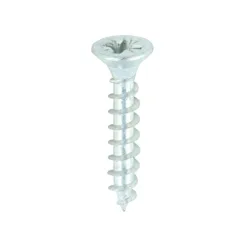 Solo Countersunk Silver Woodscrews - 4.5 x 25
